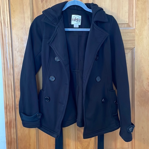 Hydraulic Jackets & Blazers - Women’s Black Pea Coat